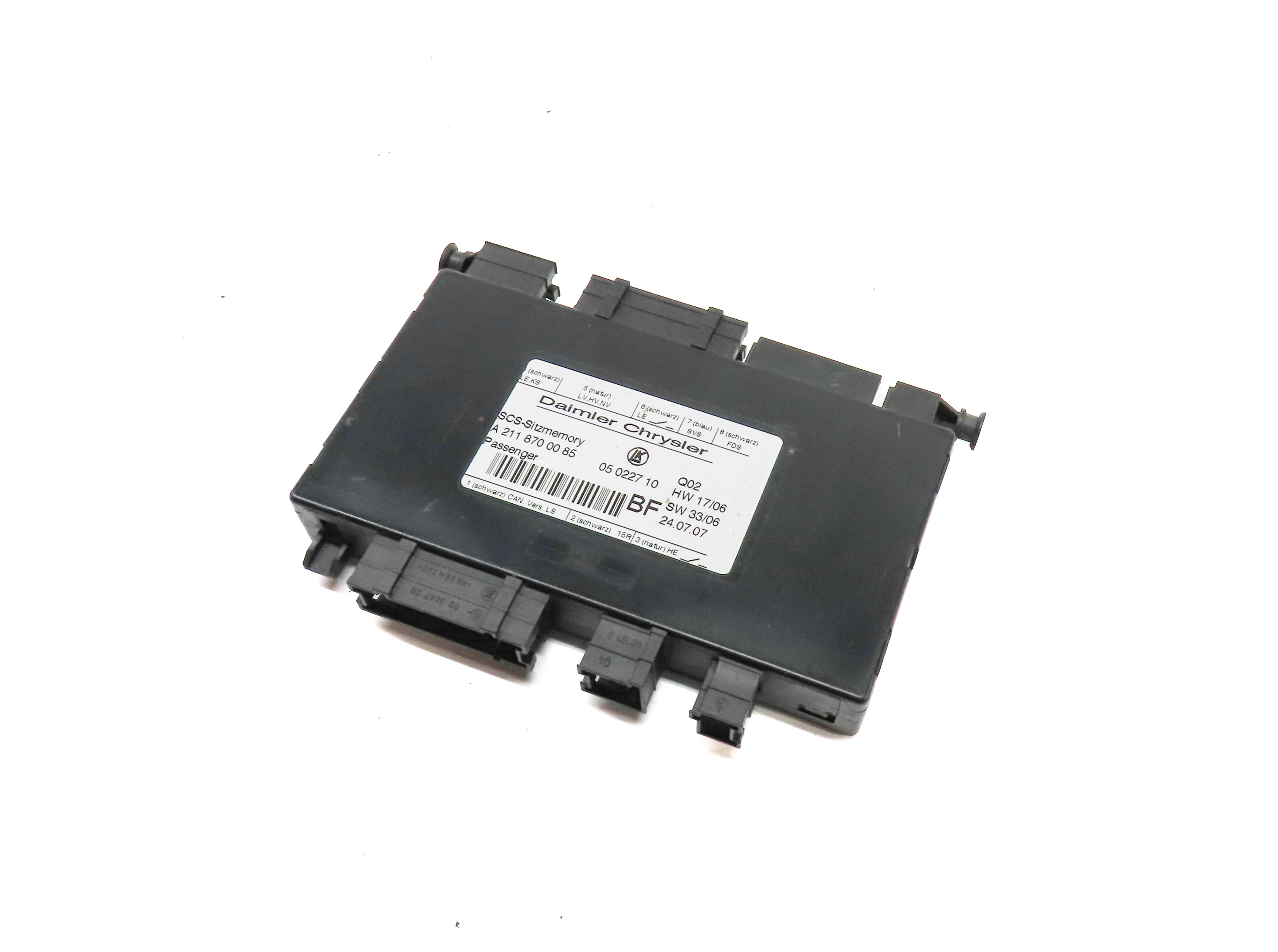 2008 MERCEDES GL450 (X164) FRONT RIGHT PASSENGER SEAT CONTROL MODULE — exact item pictured